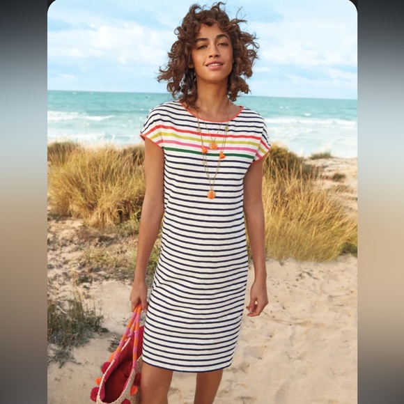 Boden Dresses & Skirts - Boden Paulina Stripped Jersey Relaxed Dress